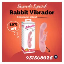 APHROVIBE VIBRADOR RABBIT CURVO ESTIMULADOR CLITORIAL SEXSHOP 931568025